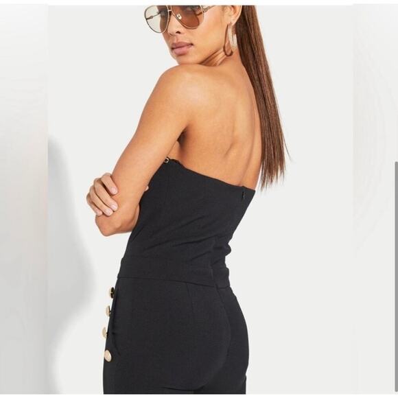 NWOT Generation Love Alexis Crepe Jumpsuit Black size XS - Picture 3 of 8
